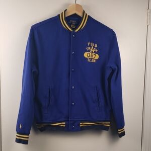 Polo by Ralph Lauren Blue Varsity Jacket Size 14-16  067